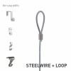 Artiteq Steel Wire with Loop 2mm
