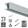 Artiteq Contour Rail + Installation Kit aluminium 2.0m