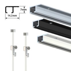 ARTITEQ Top Rail Art Hanging Set 200cm max. 20kg/m