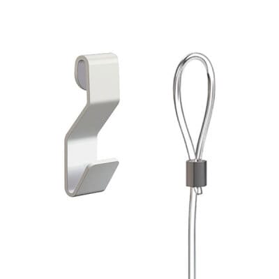 ARTITEQ S-Hook + Perlon Hanging Wire with Loop