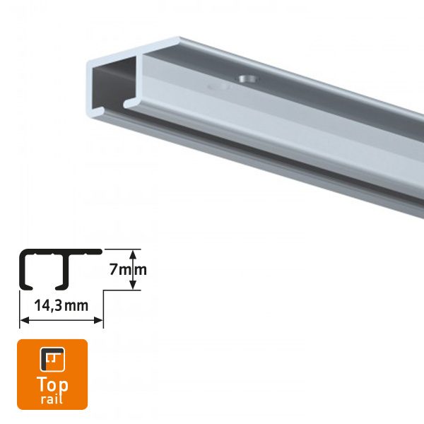 ARTITEQ Top Rail inc. kit aluminium 2.0m