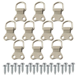 D-Ring Hanger nickel double hole 10pcs
